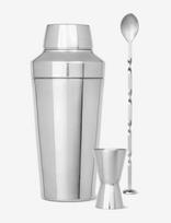 Rosendahl - Rosendahl Bar Set, Shaker H20, Jigger 2/4Cl, Stirring Spoon H31 Cm - Plaktuvai ir kokteilių reikmenys - Sidabro