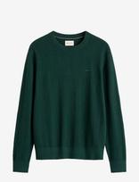 Gant - Herringbone Textured C-Neck - Apvalios apykaklės megztinis - Žalia