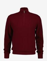 Gant - Herringbone Texture Half Zip - Megztinis su užtrauktuku - Burgundiška splava
