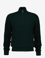 Gant - Herringbone Texture Half Zip - Megztinis su užtrauktuku - Žalia