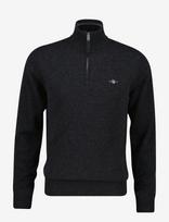 Gant - Superfine Lambswool Hz - Megztinis su užtrauktuku - Pilka