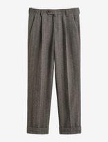 Gant - Cotton Wool Pinstripe Suit Pants - Klasikinės kelnės - Ruda