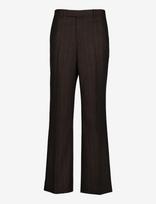 Gant - Tailored Wool Pinstripe Suit Pants - Klasikinės kelnės - Ruda