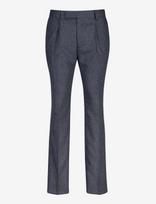 Gant - Wool Herringbone Suit Pants - Klasikinės kelnės - Mėlyna