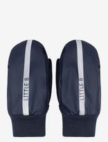 Little B - Pu Padded Mittens W. Fleece - Lietaus pirštinės - Tamsiai mėlyna