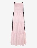 Ganni - Smocked Tiered Dress - Ilga suknelė - Rožinė