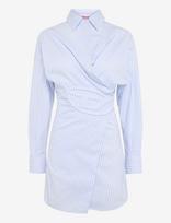 Diesel - D-Sizen-N2 Striped Shirt Dress - Trumpa suknelė - Balta