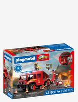 PLAYMOBIL - Fire Rescue Truck - Playmobil City Action - Raudona