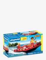 PLAYMOBIL - Rescue Boat - Playmobil My Life - Marga / raštuota