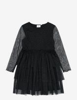 The New - Tnyancy L_S Mesh Dress - Proginė suknelė - Juoda
