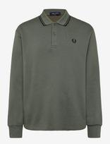 Fred Perry - Tipped Collared Sweatshirt - Polo marškinėliai ilgomis rankovėmis - Chaki spalva