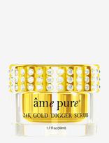 Âme Pure - 24K Gold Digger Scrub - Gold Face Exfoliator With Vitamin E - Šveičiamoji veido kaukė - Aukso