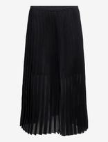 Filippa K - Sheer Plissé Skirt - Iki kelių ir midi sijonai - Juoda