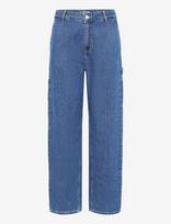 Carhartt WIP - W' Pierce Pant Straight Maverick - Lininės kelnės - Mėlyna