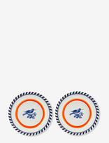 POLSPOTTEN - Plates Bird Patterned Set 2 - Vakarienės lėkštės - Oranžinė