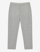 Knowledge Cotton Apparel - Chuck Regular Linen Pants - Lininės kelnės - Pilka