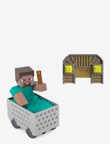 Minecraft - Minecraft Minecart Rc & Steve, Wheelie Stunt & Turbo Boost, Lights & Digital Item Code - Žaidimų rinkiniai - Marga / raštuota