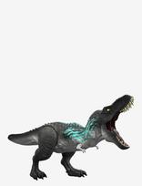 Jurassic World - Jurassic World Muscle Madness Tyrannosaurus Rex Action Figure, T-Rex With Grow Feature & Roar - Interaktyvūs gyvūnai - Pilka