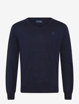 Polo Ralph Lauren - Washable Wool V-Neck Sweater - V formos iškirptės megztinis - Tamsiai mėlyna