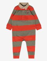 Ralph Lauren Baby - Polo Bear Cotton Rugby Coverall - Kombinezonas - Oranžinė