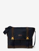 Polo Ralph Lauren - Suede-Trim Messenger Bag - Rankinė - Tamsiai mėlyna