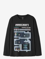 Name It - Nkmar Minecraft Ls Nreg Top Box Noos Bfu - Ilgarankoviai marškinėliai - Juoda