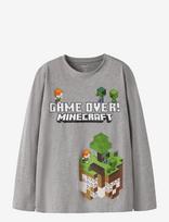 Name It - Nkmar Minecraft Ls Nreg Top Box Noos Bfu - Ilgarankoviai marškinėliai - Pilka
