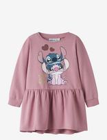 Name It - Nmfansa Stitch Swe Dress Bru Wdi - Suknelė ilgomis rankovėmis - Rožinė