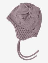 Name It - Nbfwrilla Bow Wool Knit Hat - Žieminė kepurė - Rožinė