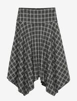 Vero Moda - Vmlucky Assymetric Skirt Wvn Ret - Iki kelių ir midi sijonai - Juoda