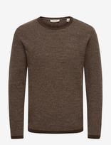 ONLY & SONS - Onseric Reg 12 Struc Crew Knit Noos - Apvalios apykaklės megztinis - Ruda