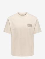 ONLY & SONS - Onsfred Bellissima Rlx Ss Tee Vd - Marškinėliai trumpomis rankovėmis - Smėlio