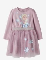 Name It - Nmfosimi Frozen Ls Tulle Dress Noos Wdi - Suknelė ilgomis rankovėmis - Violetinė