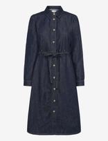 Mads Nørgaard - Cosy Denim Svanil Dress - Iki kelių ir midi suknelės - Tamsiai mėlyna