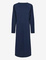 Mads Nørgaard - Soft Crease Edel Dress - Iki kelių ir midi suknelės - Tamsiai mėlyna