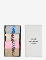 Mads Nørgaard - Sock Box Logo Stepper - Įprastos kojinės - Marga / raštuota
