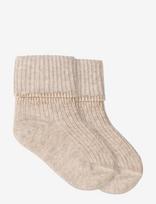 MarMar Copenhagen - Newborn Socks 2-Pack - Kūdikių kojinės - Smėlio