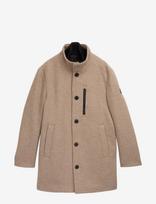 Tom Tailor - Wool Coat With Stand-Up Insert - Vilnonis paltas - Smėlio
