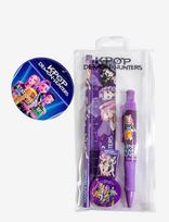 Demon Hunters - Kpop Demon Hunters 5-Pc. Stationery Set - Raštinės reikmenys - Violetinė