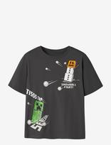 Name It - Nkmseason Minecraft Ss Nreg Top Bfu - Marškinėliai trumpomis rankovėmis - Pilka