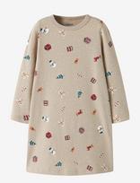Name It - Nmfvismas Ls Nightgown - Naktiniai marškiniai - Smėlio