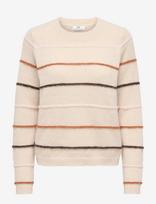 JDY - Jdysigrid Life L/S On Struc Pullover Knt - Megztinis - Kreminė spalva