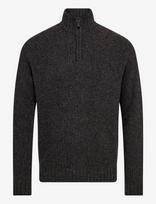 Bruun & Stengade - Bs Svalbard Regular Fit Knitwear - Megztinis su užtrauktuku - Pilka