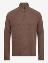 Bruun & Stengade - Bs Svalbard Regular Fit Knitwear - Megztinis su užtrauktuku - Ruda