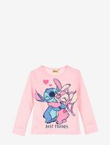 Lilo & Stitch - Tshirt - Ilgarankoviai marškinėliai - Rožinė