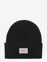 ONLY & SONS - Onsisaac Flat Knit Logo Beanie Noos - Kepurė - Juoda