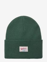 ONLY & SONS - Onsisaac Flat Knit Logo Beanie Noos - Kepurė - Žalia
