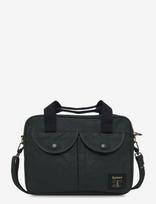 Barbour - Barbour Field Wax Laptop Crossbody Bag - Kompiuterio krepšys - Chaki spalva