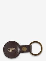 Polo Ralph Lauren - Pebbled Leather Airtag Key Fob - Raktų pakabukas - Ruda