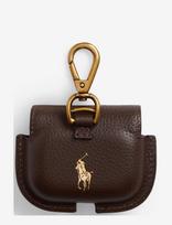 Polo Ralph Lauren - Pebbled Leather Airpods Pro 3 Case - Ausinių dėklas - Ruda